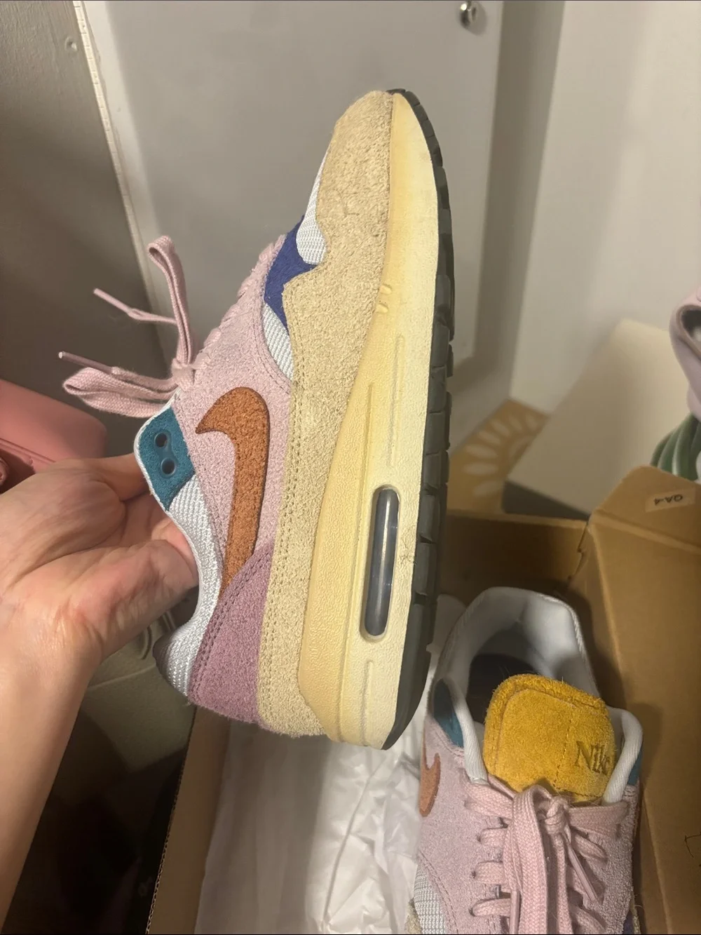 Nike Kids Multi-Color Retro Runner Sneakers - Pink, Yellow & Blue